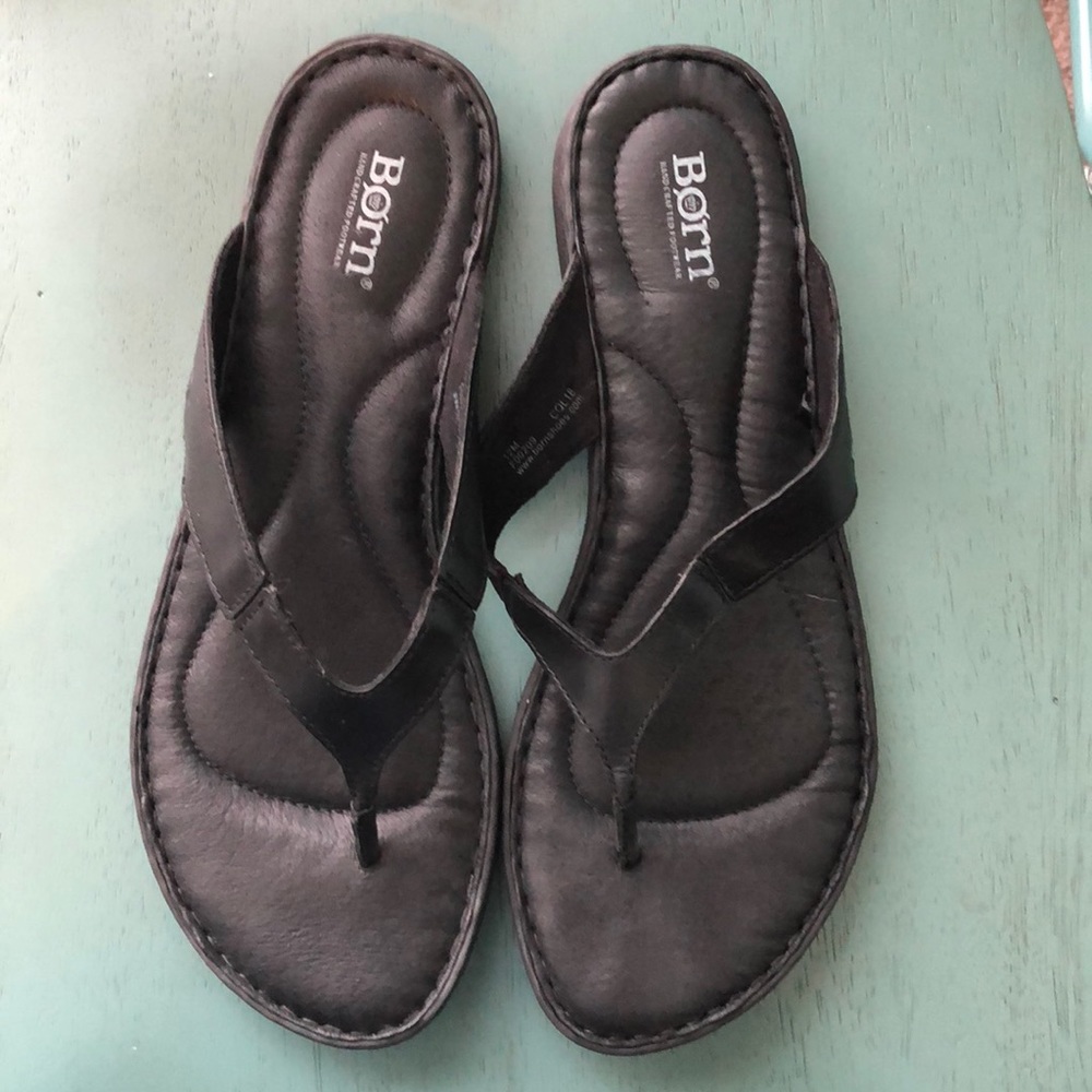 Born Amelie Leather Flip Flop Sandal